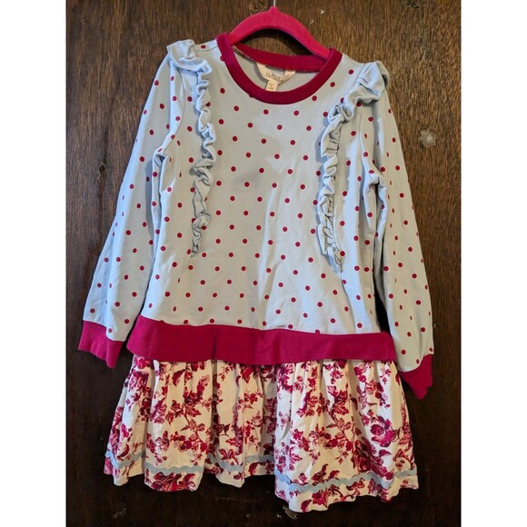 Matilda Jane Kids Size 6 Heart to Heart Dew Drop Dress - Picture 1 of 6